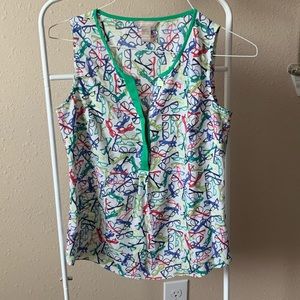 Banana Republic tank with glasses